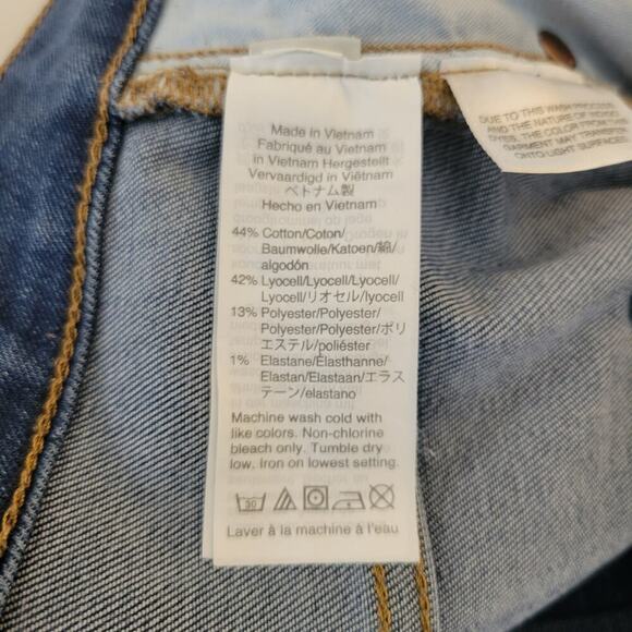 Madewell Jeans Womens 30 (34) Curvy High Rise Skinny Blue Denim Stretch Comfort - Picture 7 of 7